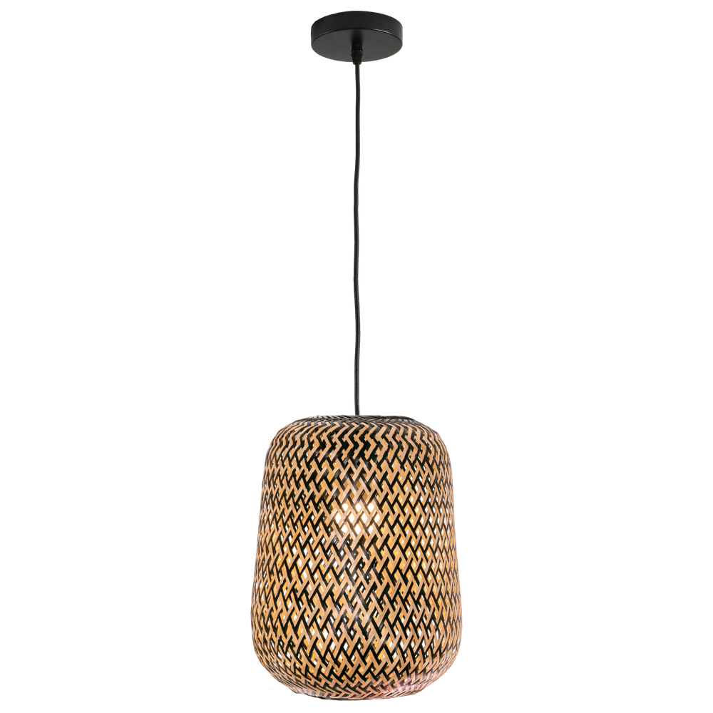 COLGANTE DE BAMBU 1xE27 28x45cm